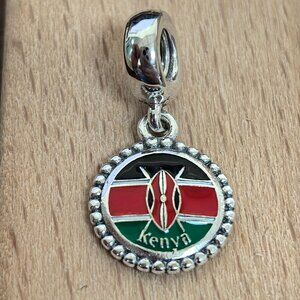 Pandora Kenya Exclusive Dangle Charm Pendant, S925 Silver Bracelets